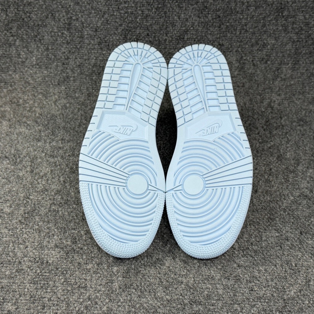 Jordan 1 Low Shoes Women's 8 White Ice Blue Retro Athletic Basketball Sneakers - Picture 9 of 11